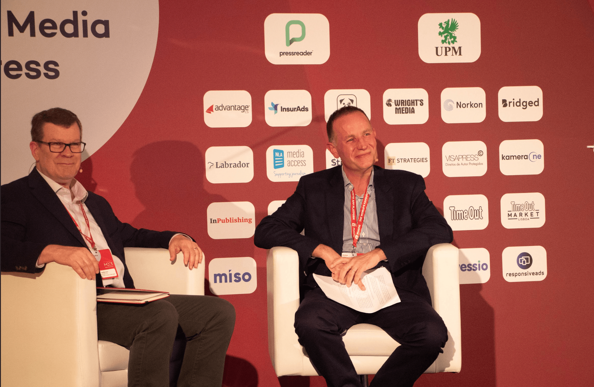 Dan Heffernan and Philippe van Mastrigt from AdvantageCS speaking at FIPP World Media Congress 2024